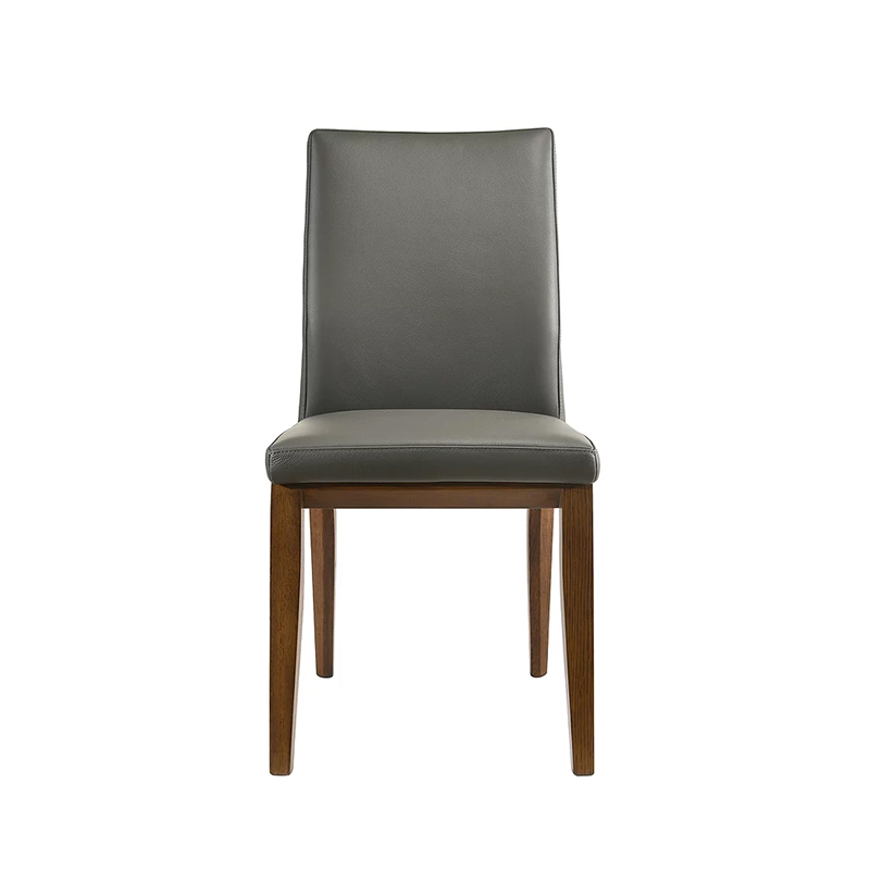 Aarhus Grey Leather Dining Chair Scan Home Furniture